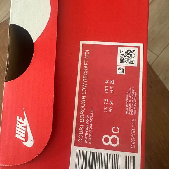 Pink Nikes Size 8c - Picture 2 of 3